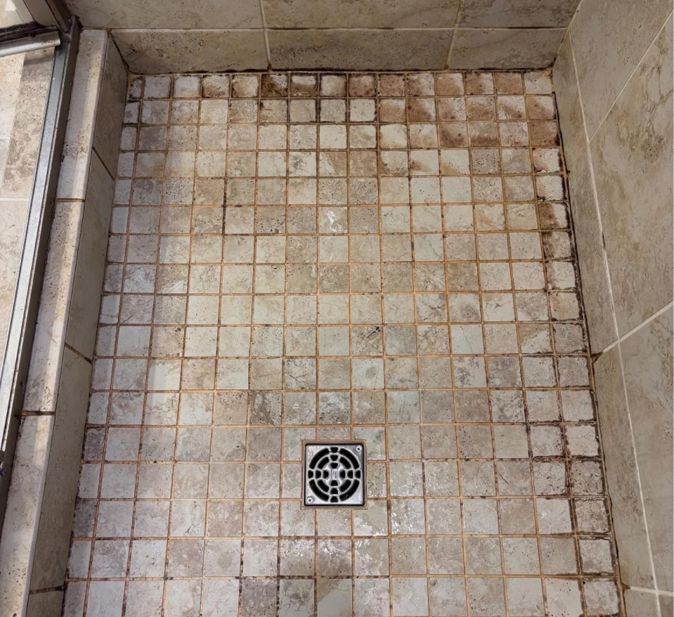 Shower Floor Before