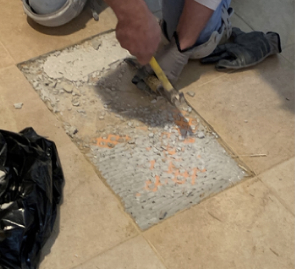 Tile Replacement Before