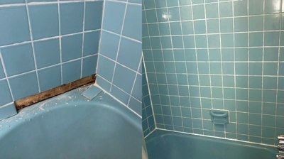 Bad Caulking Causes Water Damage Photo