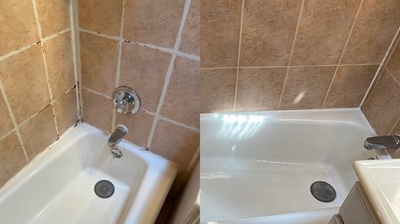 Bathtub Regrouting Photo
