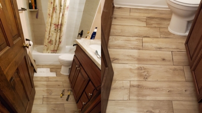 Floor Tile Repair Photo