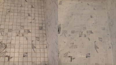 Grout Cleaning and Color Staining Photo