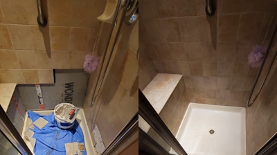 Tile Water Damage Repair Photo
