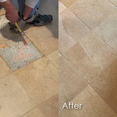 Floor Tile Replacement Photo