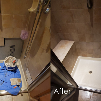 Tile Water Damage Repair Photo