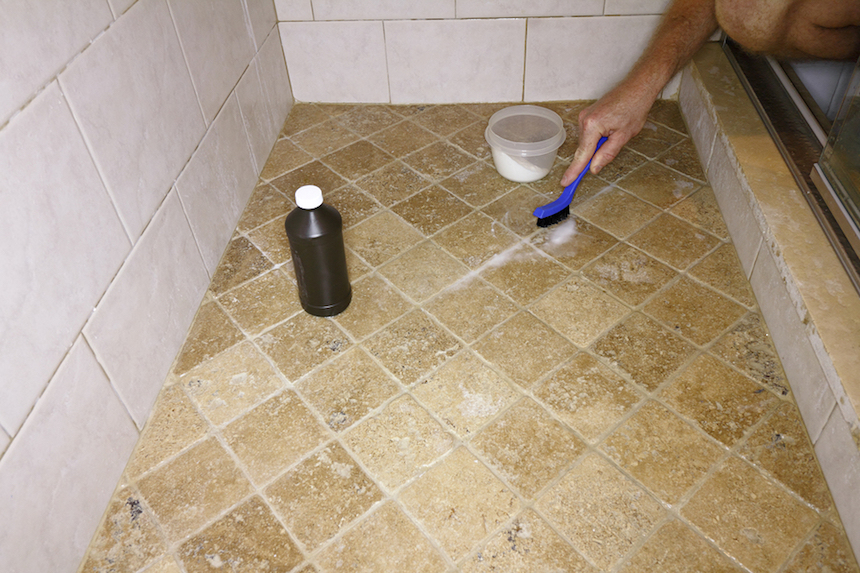 cleaning-grout-with-a-toothbrush