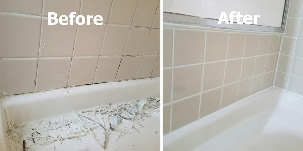 Can I Put New Grout Over My Old, How To Repair Bathroom Tile Grout