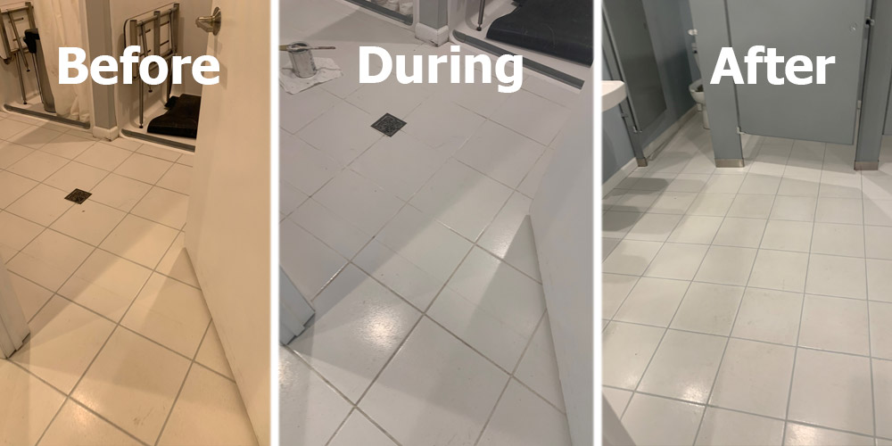 tile and grout cleaning by The Grout Medic
