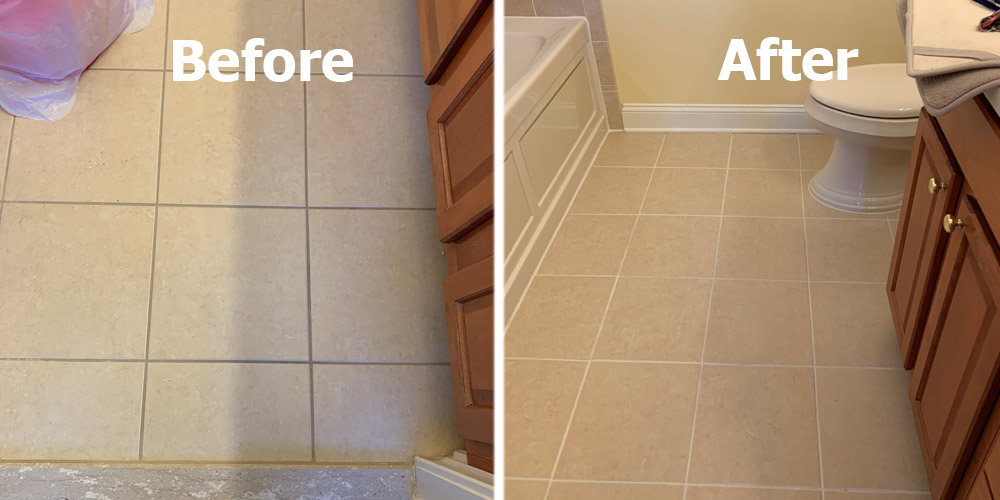 tile grout steam cleaning