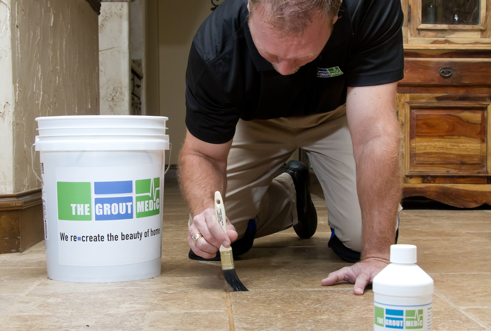 grout sealing by The Grout Medic