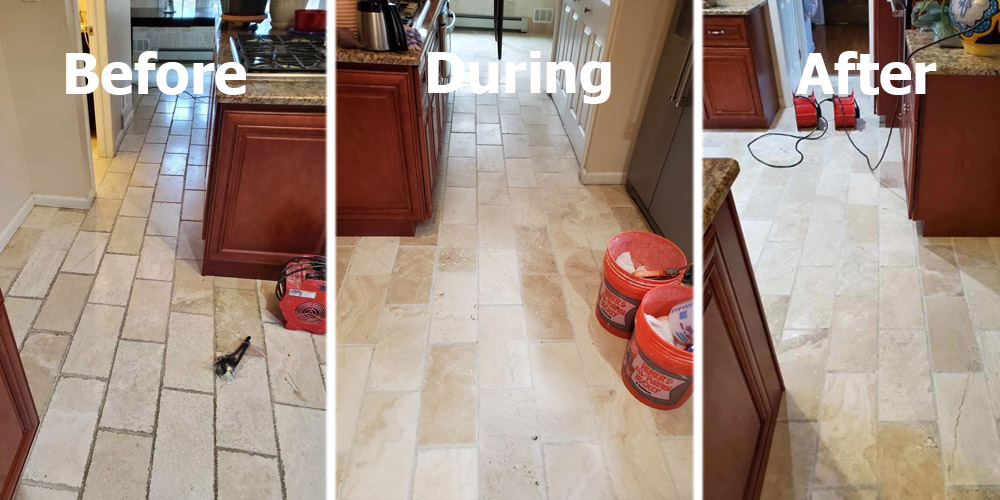 tile and grout cleaning by The Grout Medic