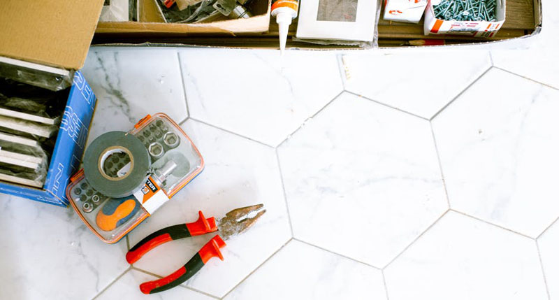 Don't DIY tile water damage repair