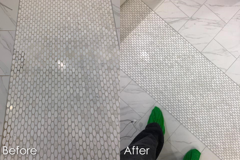 grout sealing after grout cleaning