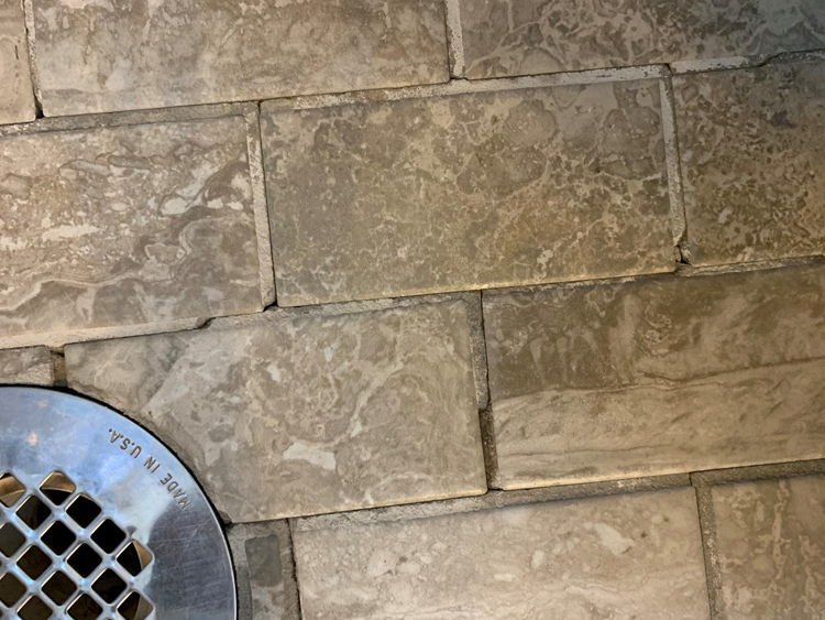 shower grout can easily fail