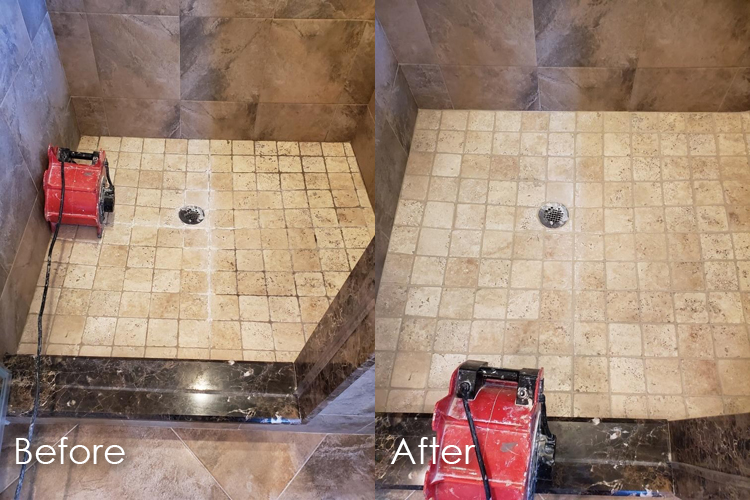 grout cleaning calcium removal