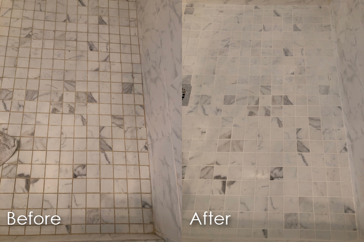 grout cleaning grout color staining