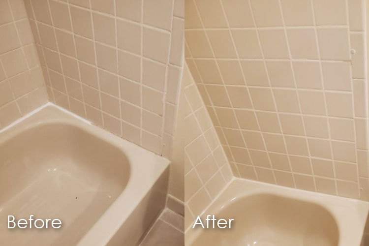 shower tile water damage repair