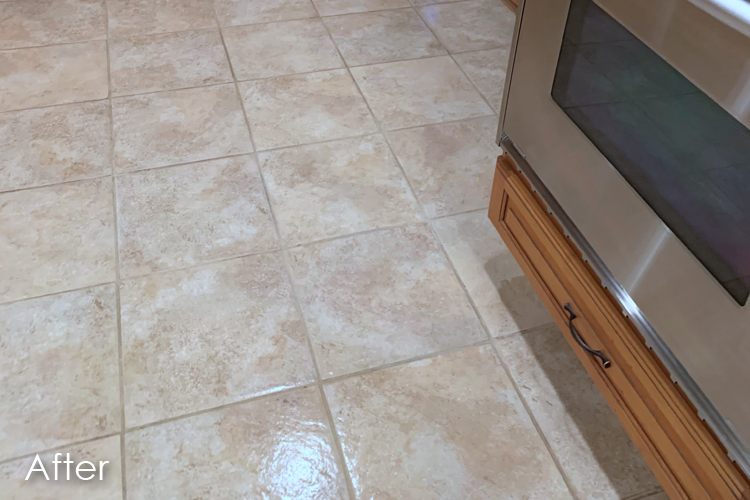 Floor Grout Cleaning: After