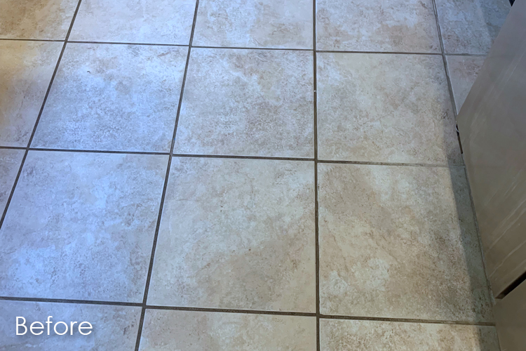 Floor Grout Cleaning: Before